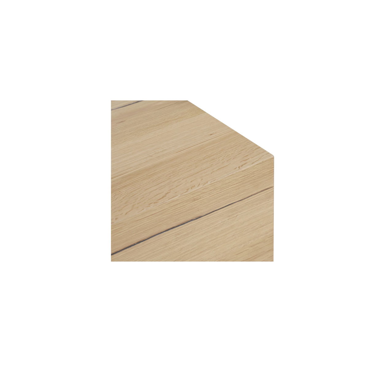 Sawyer Coffee Table Rustic Oak, by Moe's Home, 55" width x 14.5" height x 15.7" depth View 4