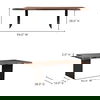 Howell Dining Table, by Moe's Home, 94" width x 30.5" height x 38" depth thumbnail 6
