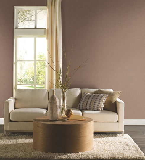 Shining Sisal Grasscloth Beige Metallic Wallpaper