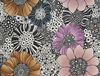 Anemones Black Wallpaper, by York Wall, 33' length x 1'8.5" width x 0.02" depth thumbnail 1
