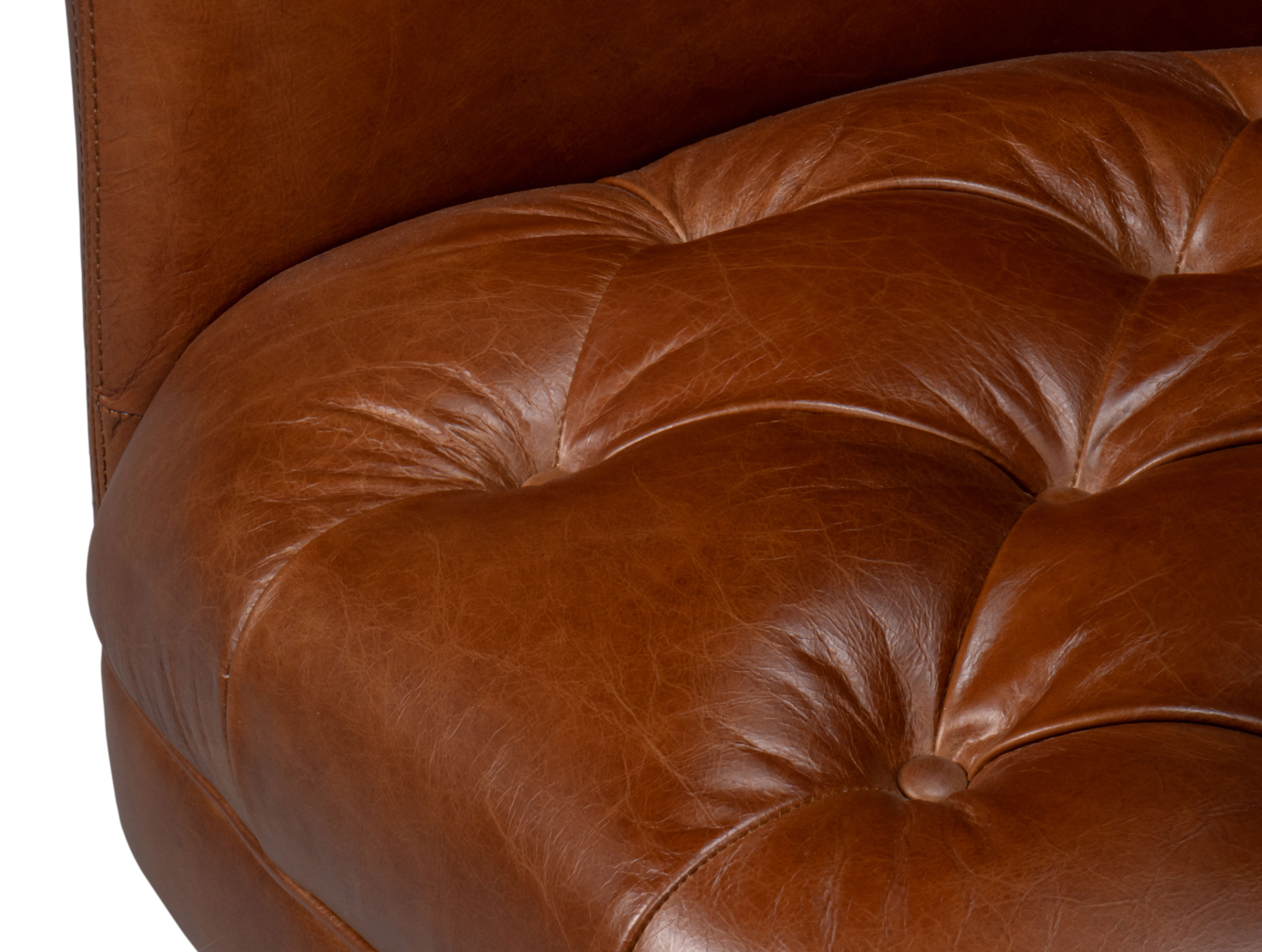 Finn Leather Club Chair, Havana Brown large image 