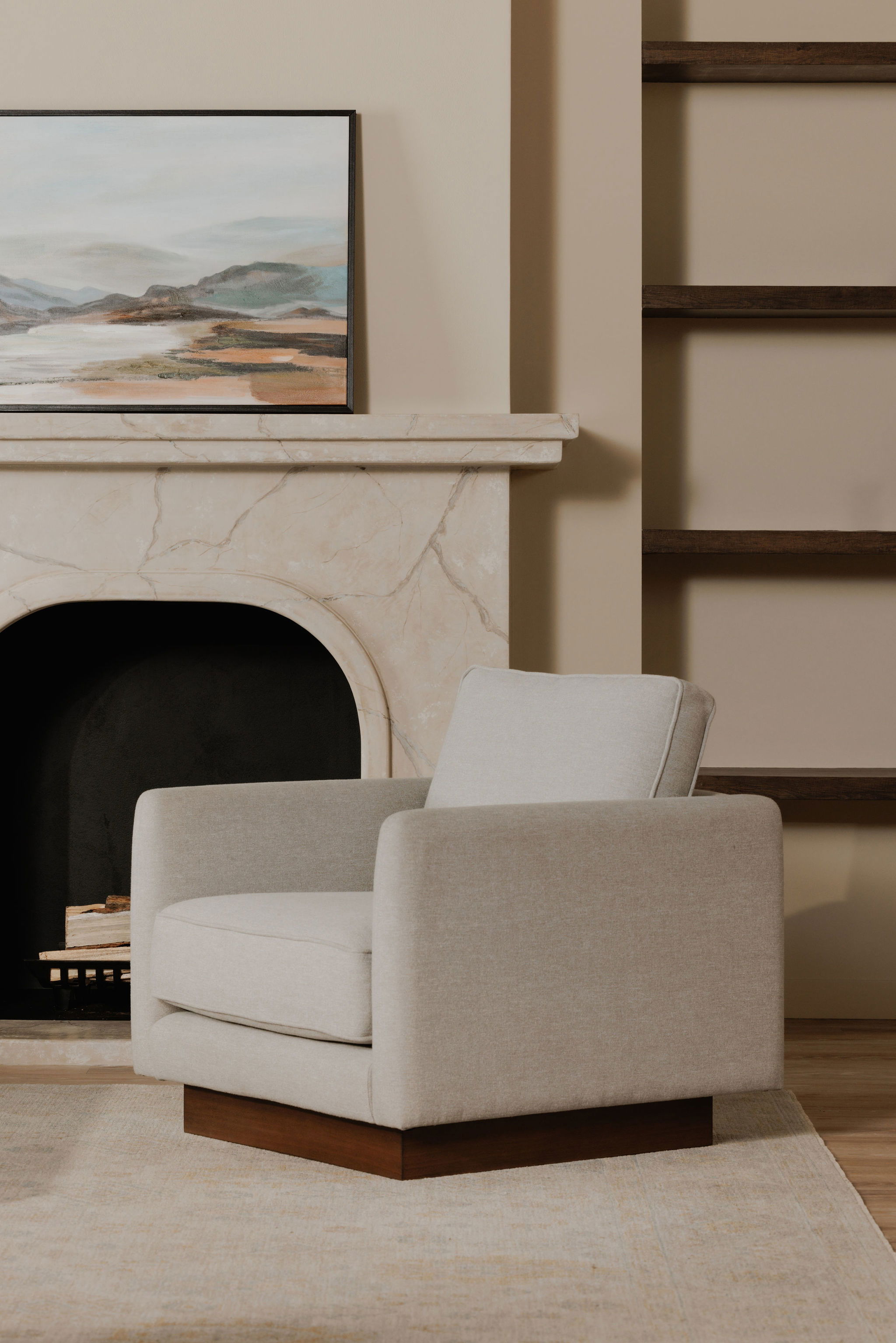 Vernon Accent Chair Grey large image 