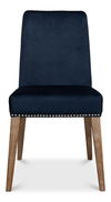 Franklin Side Chair, Navy Blue, Dining Chair by Sarreid, 19" length x 25" width x 36" height thumbnail 2