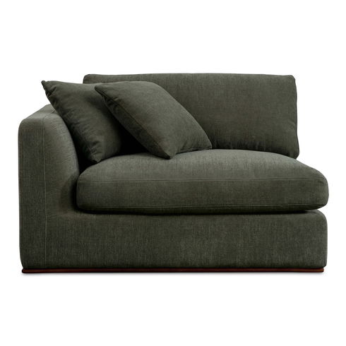 Rue Left Arm Facing Chair Deep Green