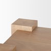 Beth Light Brown Wood with 3 Doors Sideboard thumbnail 8