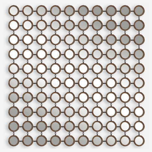 Dinuba Antique Silver Champagne Mirror