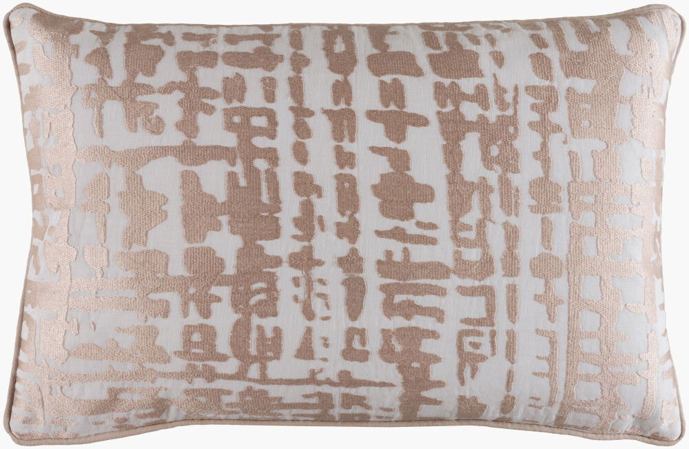 Hessian Lumbar Pillow, Decorative Pillow by Surya, 13" length x 20" width