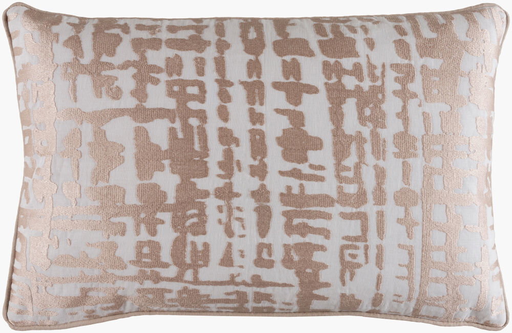 Hessian Lumbar Pillow, Decorative Pillow by Surya, 13" length x 20" width