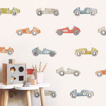 Online Designer Bedroom Mej Mej Away We Go Hot Rod Toss Peel & Stick Wall Decals