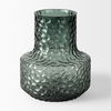 Jolene 7' Green Waterglass Glass Vase, by Mercana, 6.3" length x 6.3" width x 7.2" height thumbnail 4