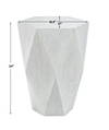 Volker White Side Table, Side & End Table by Uttermost, 18.5" width x 24" height x 17" depth thumbnail 3