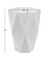 Volker White Side Table, Side & End Table by Uttermost, 18.5" width x 24" height x 17" depth thumbnail 3