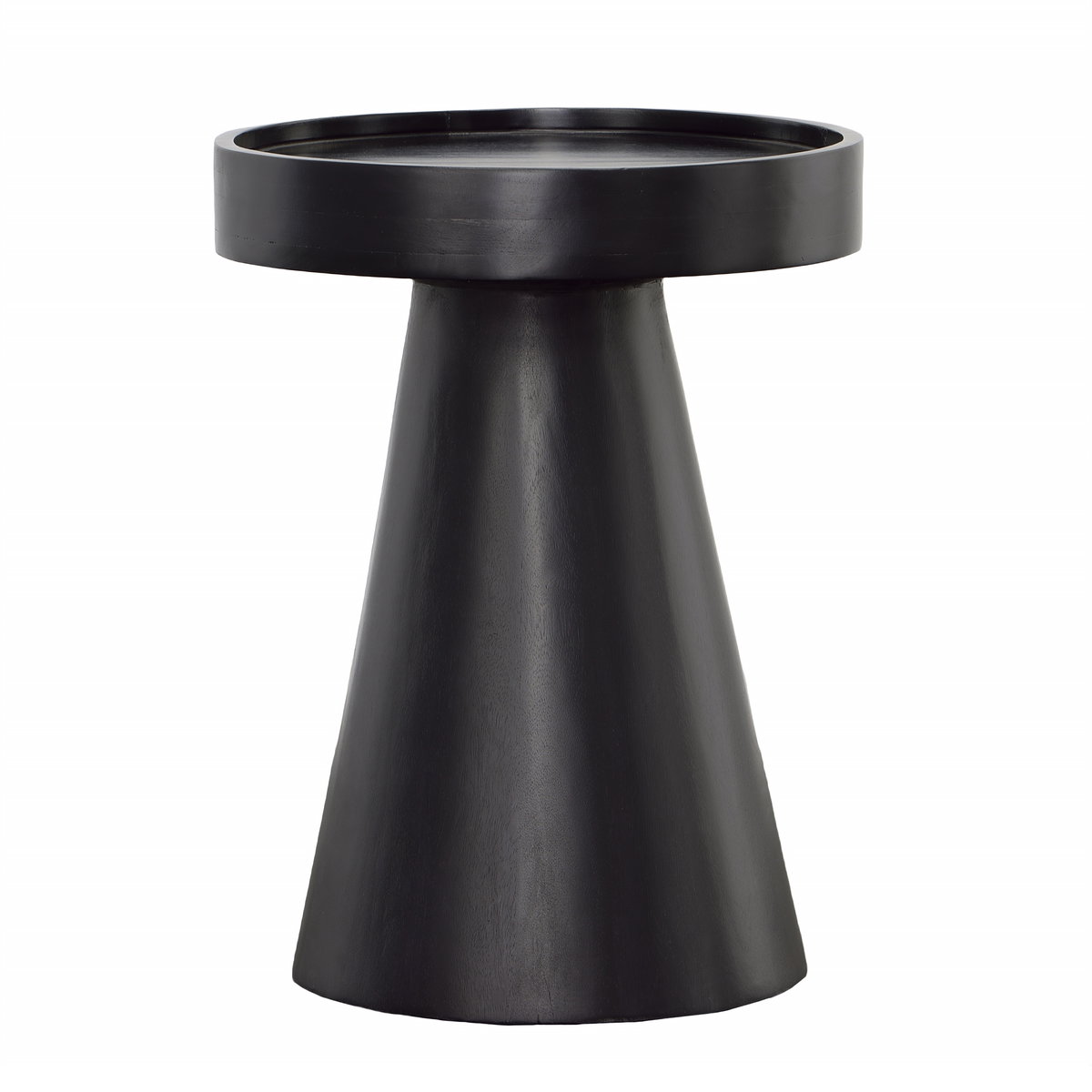 Blandon Side Table Black, Side & End Table by Dovetail, 16" width x 21" height x 16" depth View 1