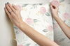 Magnolia Home Watercolor Roses Pink Peel & Stick Wallpaper, by York Wall, 20' length x 1'8.5" width x 0.02" depth thumbnail 4
