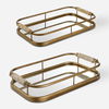 Rosea Brushed Gold Trays, S/2 thumbnail 0