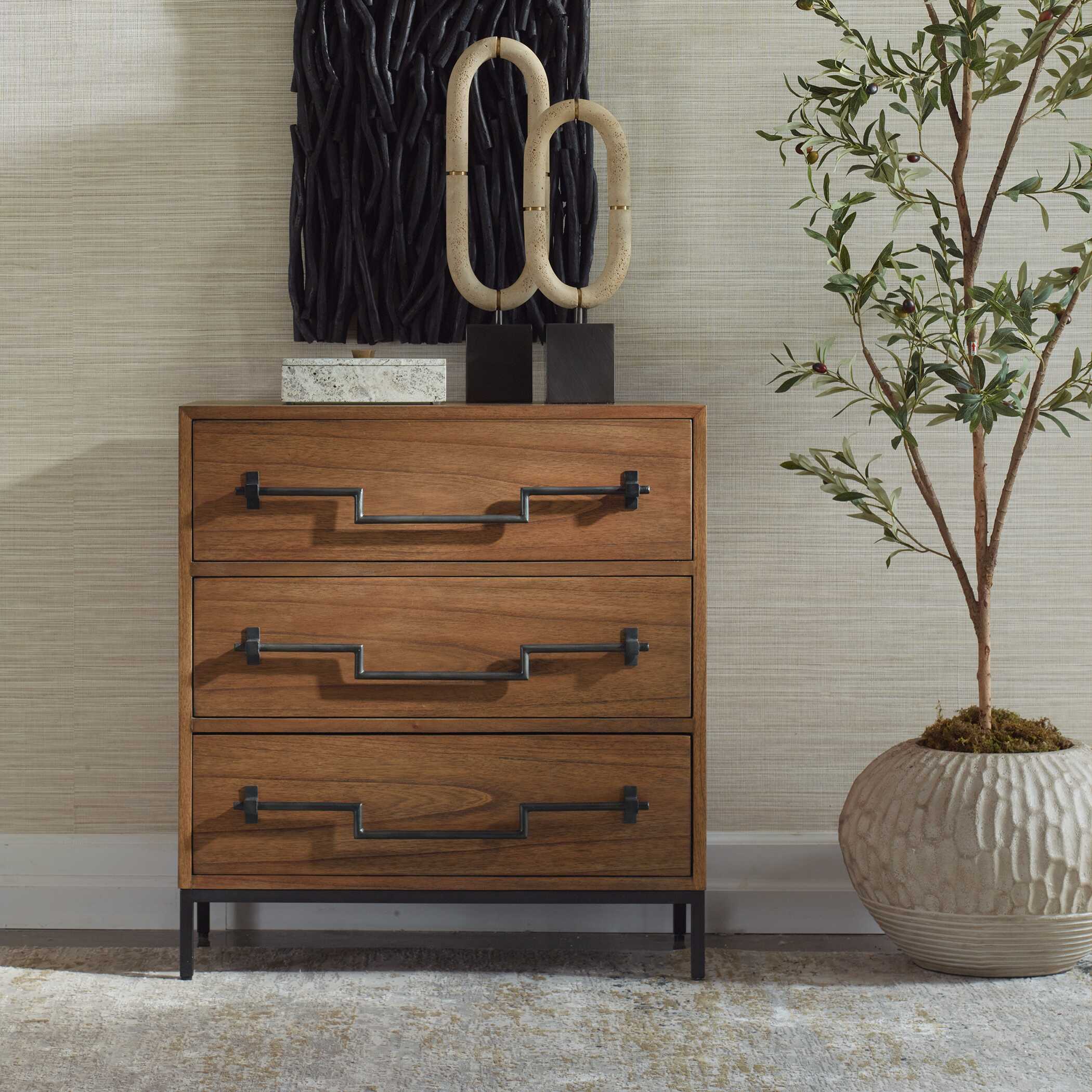 Jory Natural Wood Accent Chest, Furniture by Uttermost, 30" width x 32.5" height x 15" depth View 2