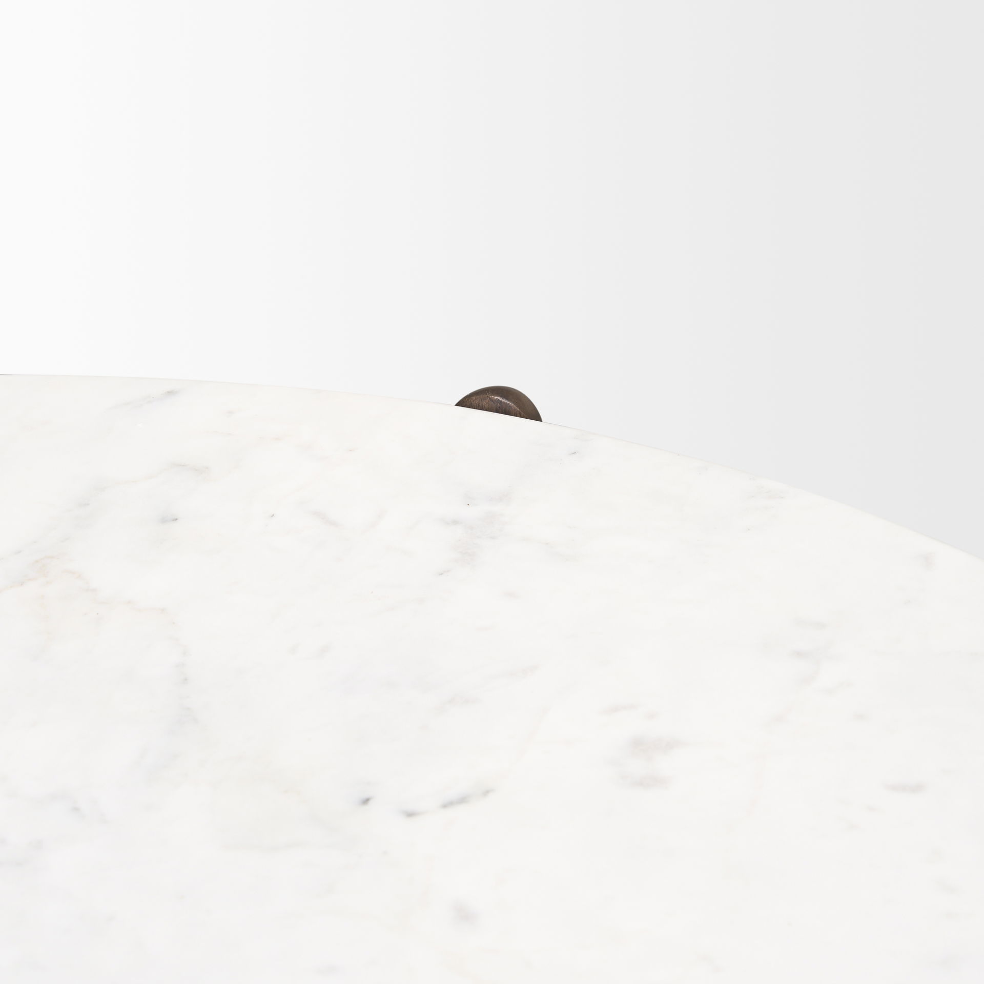 Rumer Dark Brown Wood with White Marble Coffee Table large image 