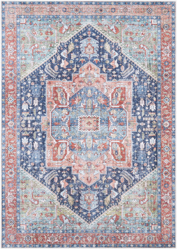Amelie Machine Woven Rug, by Surya, 7'2.61" length x 5'2.99" width