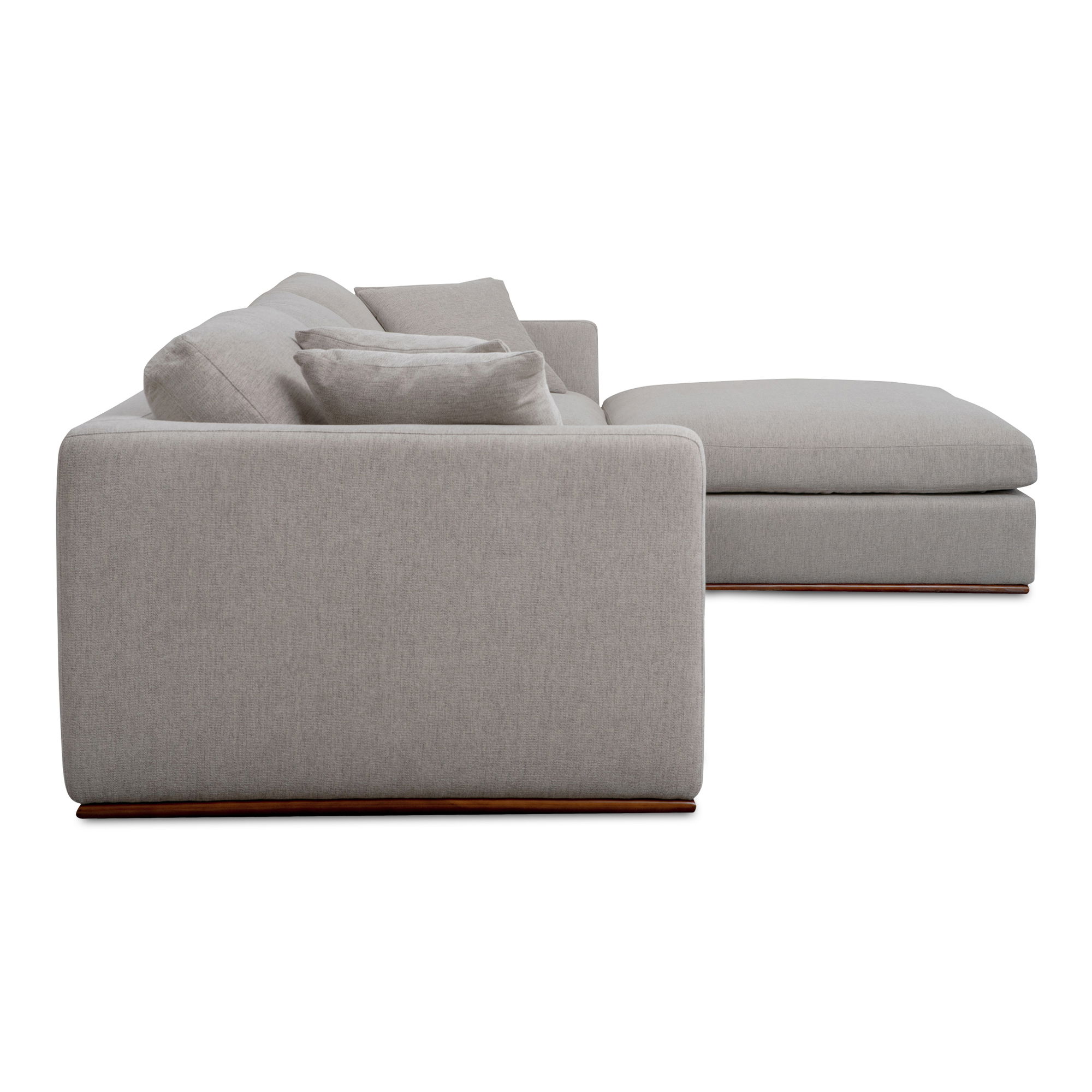 Rue Lounge Modular Sectional Flecked Grey large image 
