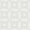 Overlapping Medallions Grey Peel & Stick Wallpaper, by York Wall, 16'6" length x 1'8.5" width x 0.02" depth thumbnail