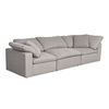 Terra Modular Sofa Light Grey, Sectional Sofa by Moe's Home, 114" width x 32" height x 38" depth thumbnail 2