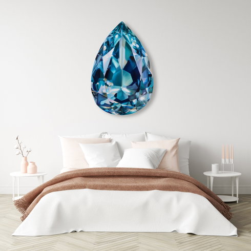 Aqua Dusk Pear I (No Embellishment)