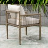 Borneo White Outdoor Dining Chair, Furniture by Uttermost, 24.3" width x 28.2" height x 24.5" depth thumbnail 6