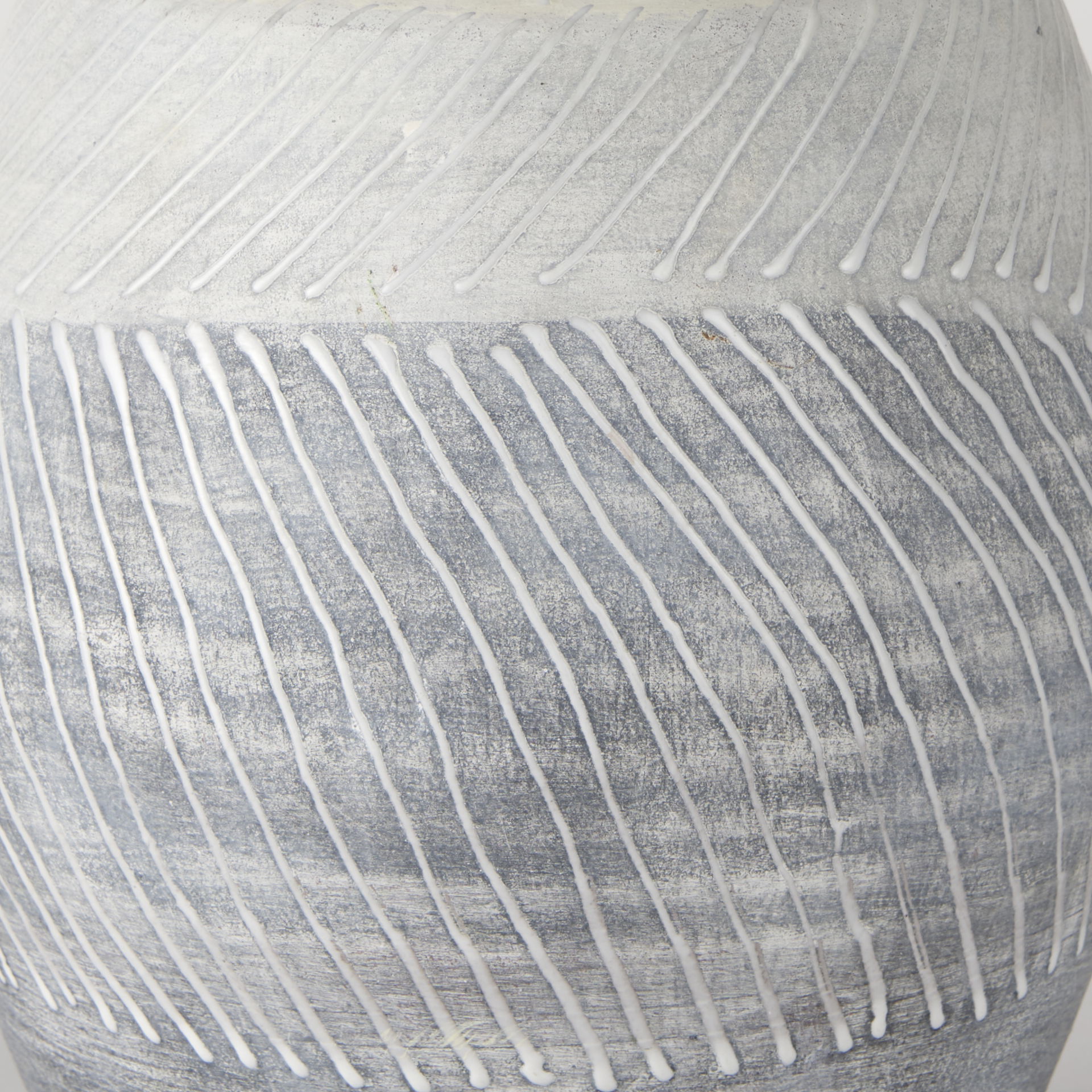 Blume 10H Off-White with Gray Textured Vase large image 