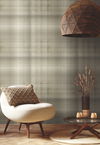 Sterling Plaid Beige Wallpaper, by York Wall, 27' length x 2'3" width x 0.02" depth thumbnail 3