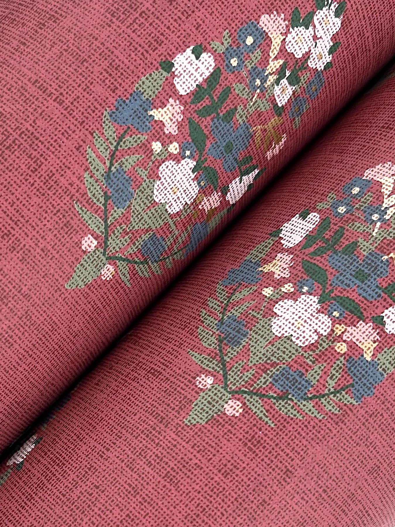 Paisley Burgundy Wallpaper large image 