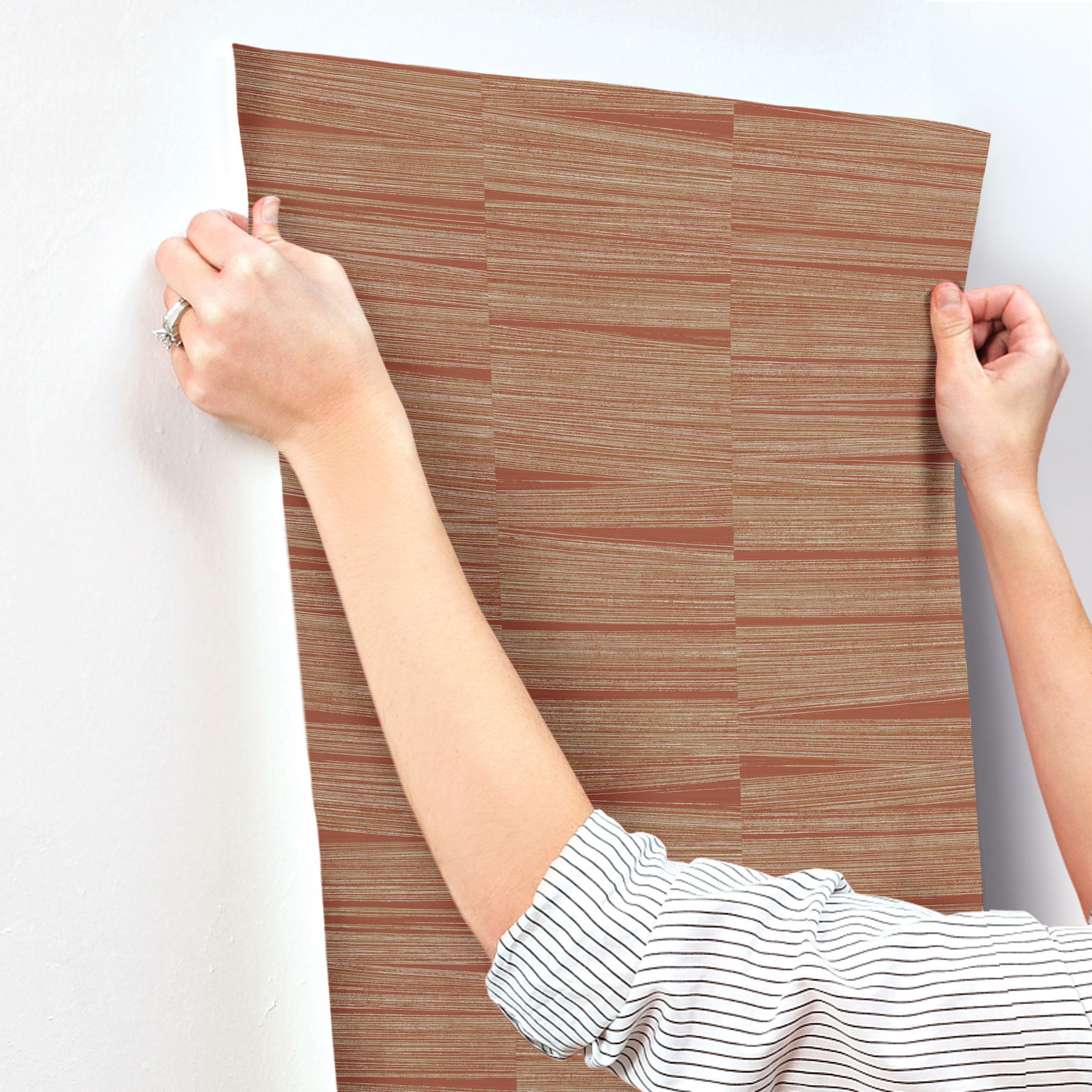 Line Stripe Brick Wallpaper large image 