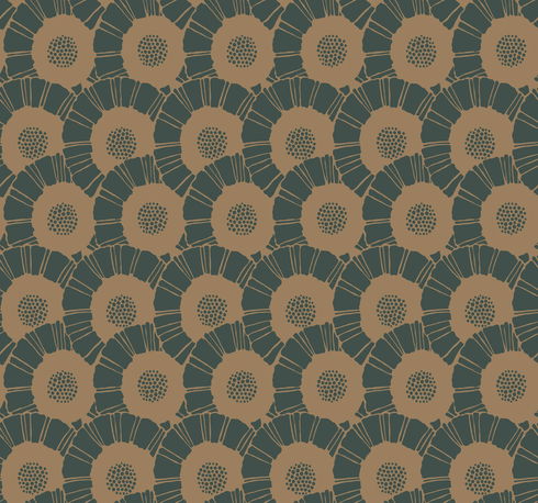 Coco Bloom Metallic Wallpaper