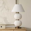 Irena White Sphere Table Lamp, by Uttermost, 22" width x 38.5" height x 22" depth thumbnail 3