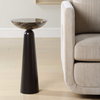Hastings Brown Marble Accent Table, Side & End Table by Uttermost, 11" width x 22" height x 11" depth thumbnail 4