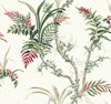 Enchanted Fern Green & Red Wallpaper, by York Wall, 27' length x 2'3" width x 0.02" depth thumbnail