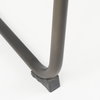 Berbick Low Back 26in Seat Counter Stool | Black Leather with Gray Metal, Counter & Bar Stool by Mercana, 20.5" length x 24.8" width x 43" height thumbnail 11