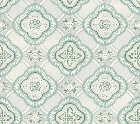 Garden Trellis Rain Wallpaper