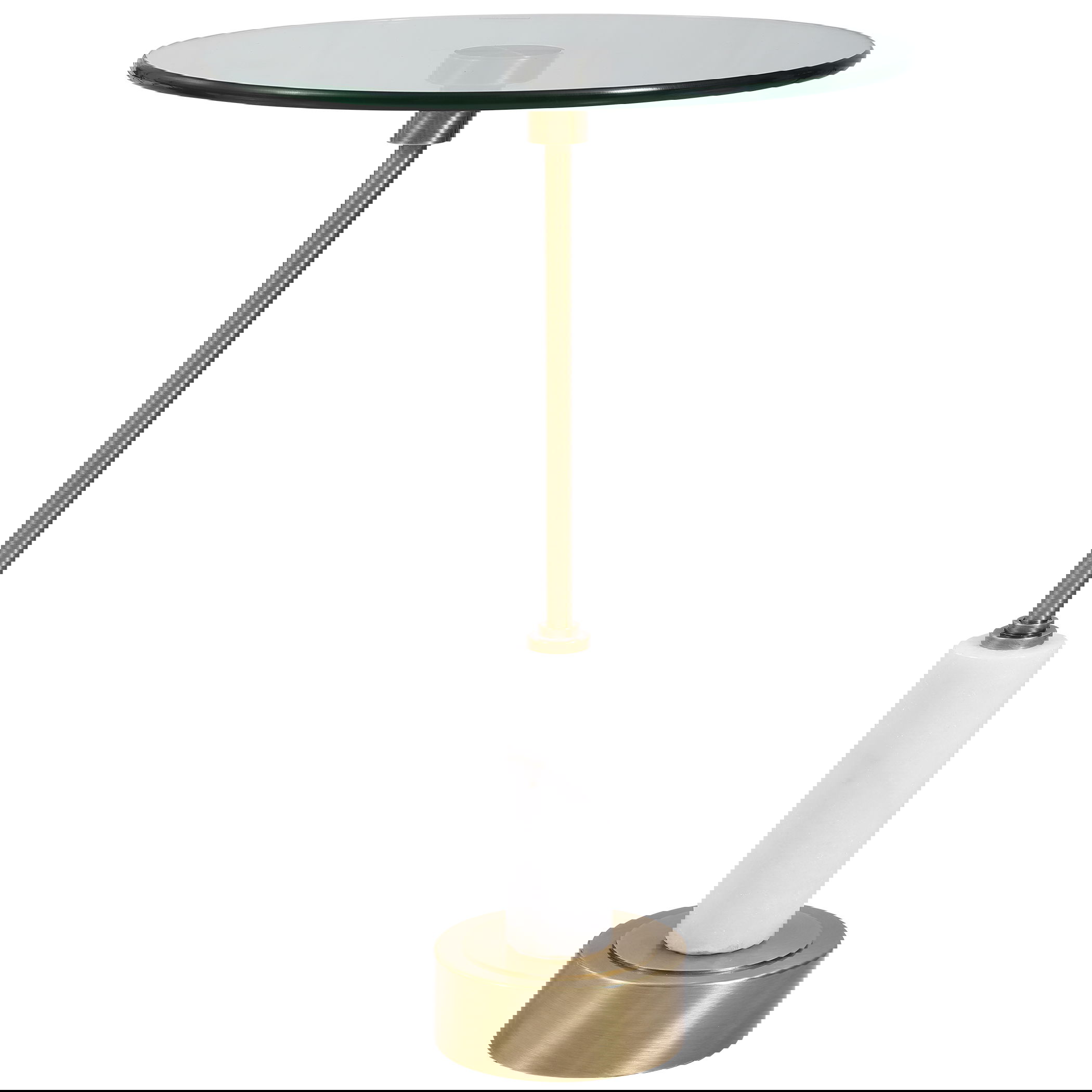 Portsmouth Round Accent Table, Furniture by Uttermost, 15.75" width x 24" height x 15.75" depth View 1