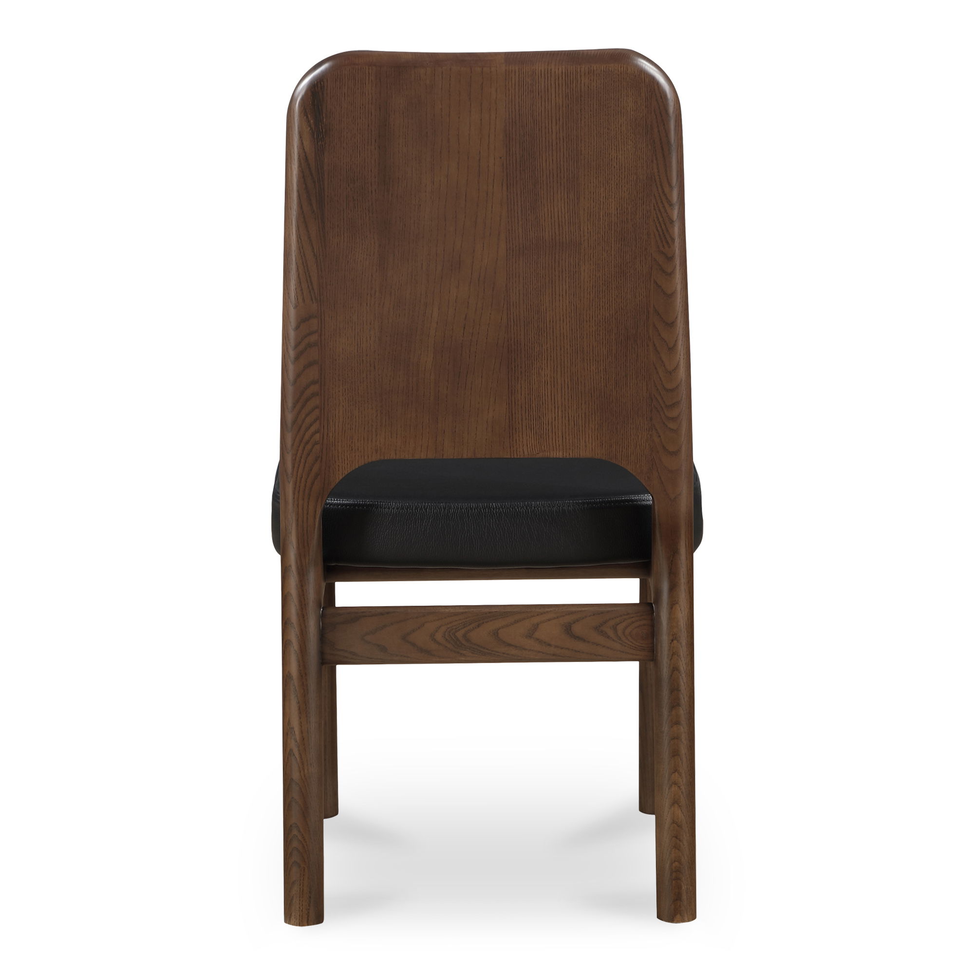 Kerr Dining Chair Walnut Stained Black Vegan Leather-set Of Two large image 