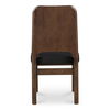 Kerr Dining Chair Walnut Stained Black Vegan Leather-set Of Two thumbnail 4