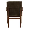 Talesa Dining Chair Olive, by Dovetail, 23.25" width x 35.5" height x 25.75" depth thumbnail 4