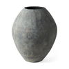 Gobi 23L x 28H Large Gray Ceramic Oval Vase thumbnail 0