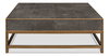 Gideon Shagreen Sq.Coffee Table Ant.Grey, by Sarreid, 4' length x 4' width x 1'5" height thumbnail 3
