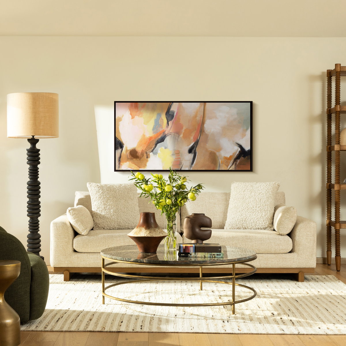 Amal Sofa Fawn, Sofas & Sectional by Dovetail, 98.5" width x 33" height x 40" depth View 8