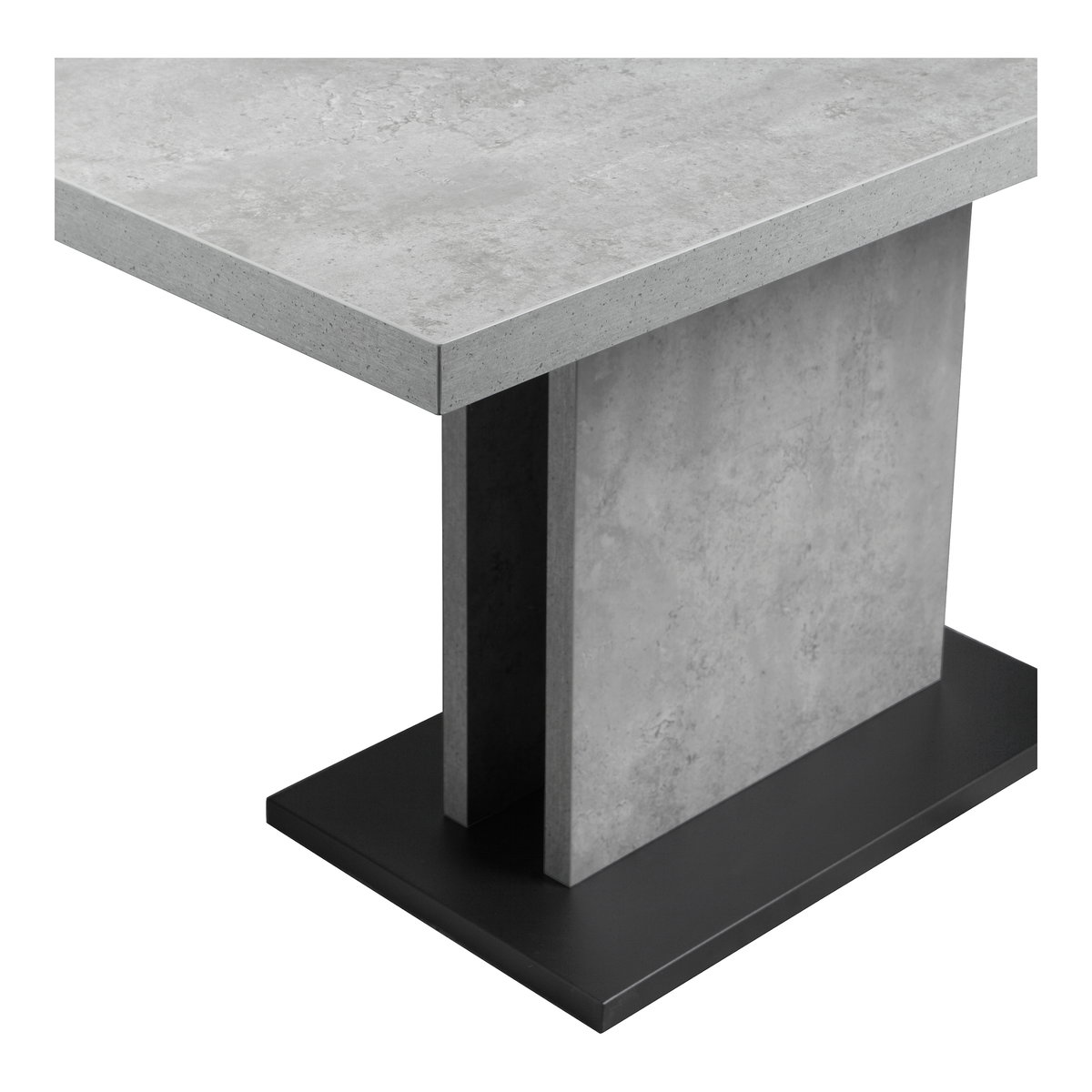 Hanlon Dining Table Light Grey, by Moe's Home, 53" width x 29.5" height x 31.5" depth View 3