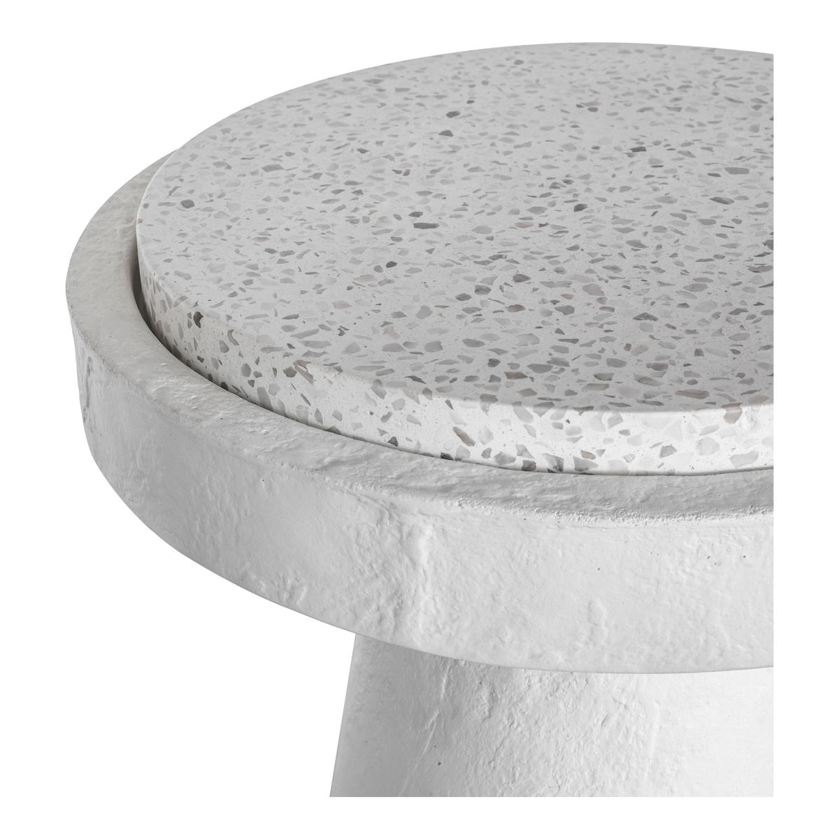 Book Accent Table White, Side & End Table by Moe's Home, 16" width x 21" height x 16" depth View 3