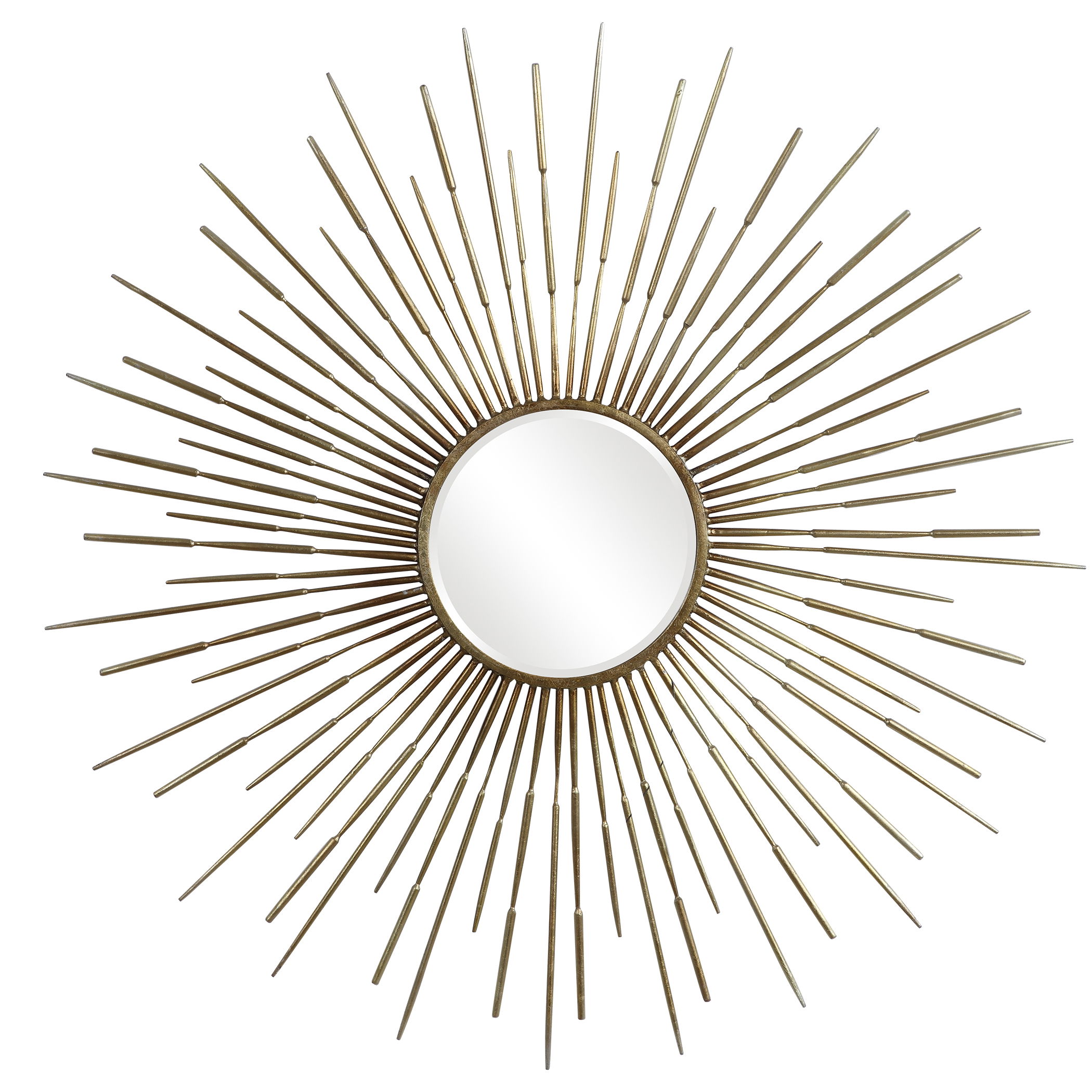 Golden Rays Starburst Mirror, by Uttermost, 46.75" width x 46.75" height x 1" depth View 1