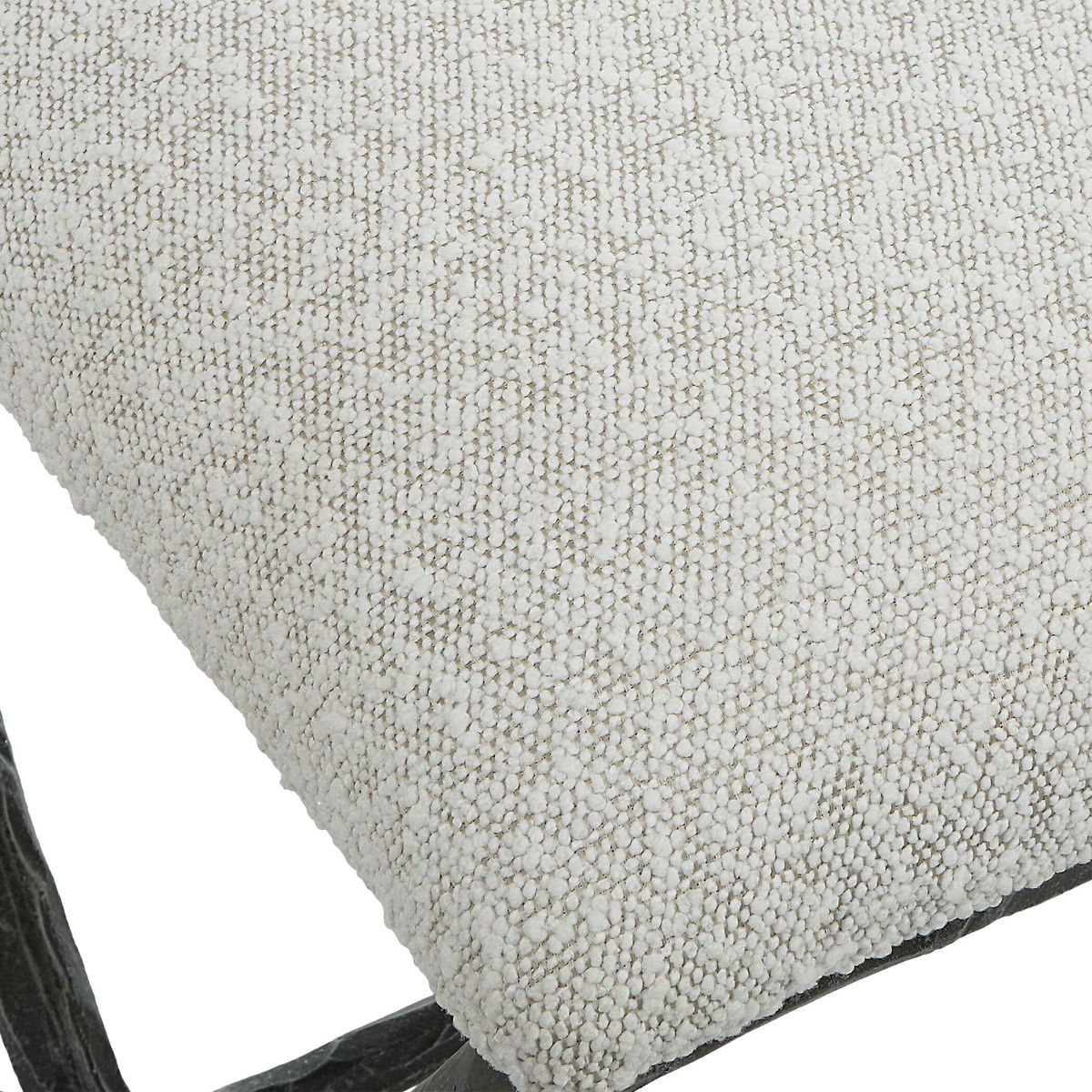 Brisby Gray Fabric Small Bench, Benche by Uttermost, 24" width x 19" height x 16" depth View 7