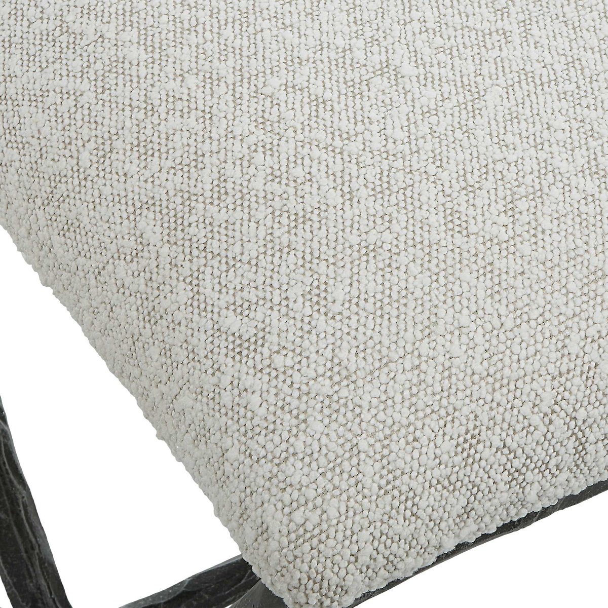 Brisby Gray Fabric Small Bench, Furniture by Uttermost, 24" width x 19" height x 16" depth View 7