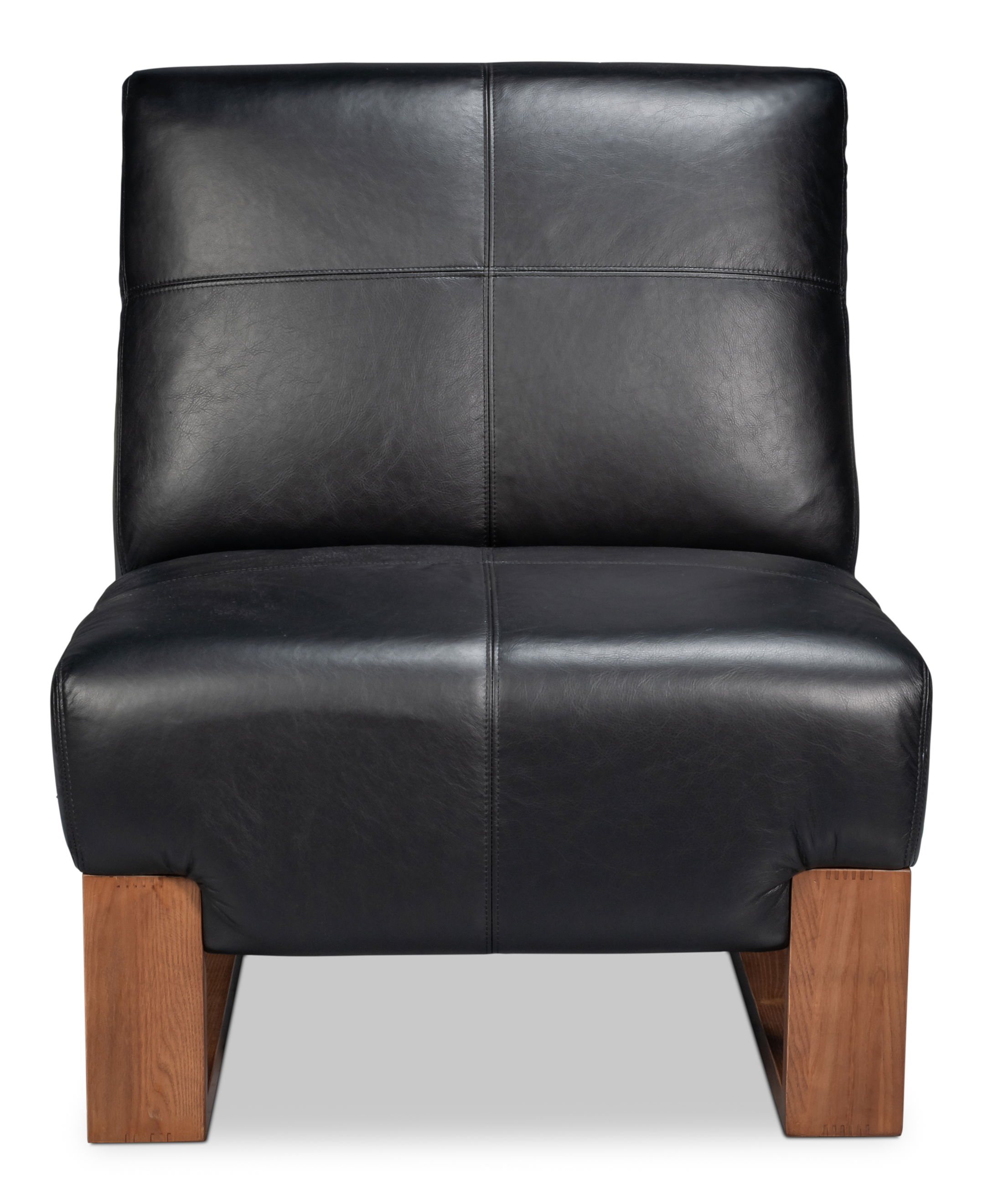Wylam Leather Chair Onyx Black large image 